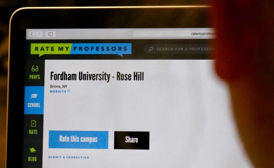 RateMyProfessor is seeking to grow its presence at Fordham University (Owen Corrigan/The Fordham Ram).