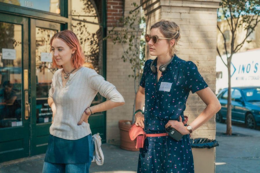 Lady Bird writer and director Greta Gerwig on the set of the film, which has become Rotten Tomatoes’ best reviewed film of all time. (Courtesy of A24)