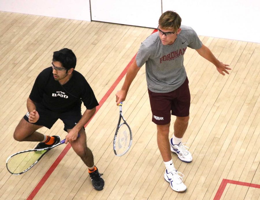 The Fordham Squash team defeated Bryant but lost to Bucknell this weekend. (Julia Comerford/The Fordham Ram)