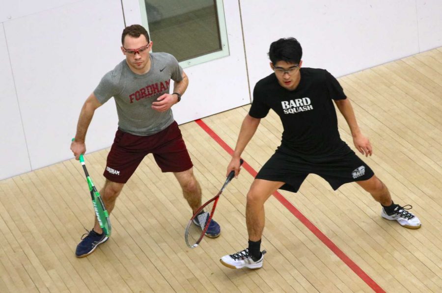 Fordham’s squash team won all of its three contests this weekend against Bard, Colgate, and New York University. (Julia Comerford/The Fordham Ram)