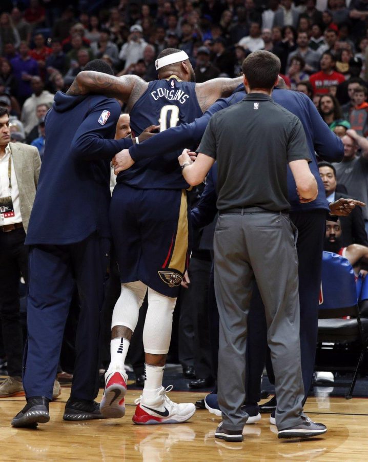 DeMarcus Cousins injury puts the Pelicans in a tough position as they try to make the Western Conference playoffs. (Photo Courtesy of Twitter)