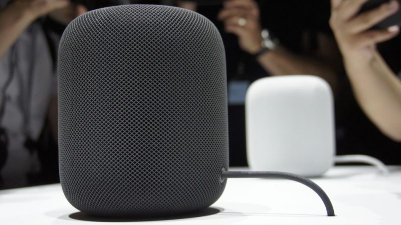 The Apple HomePod is more expensive than the Amazon Echo, but claims to have the better sound quality of the two (Courtesy of Twitter).