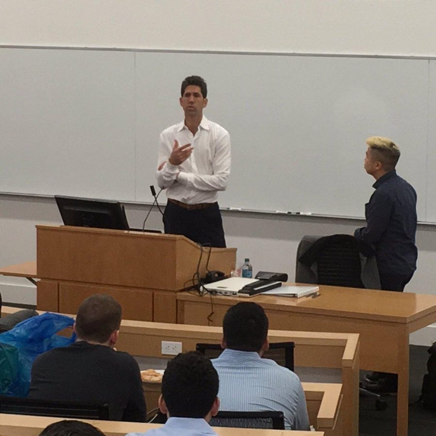Bob Myers visited Fordham University and spoke to Lincoln Center Law School students last Tuesday, February 27.
