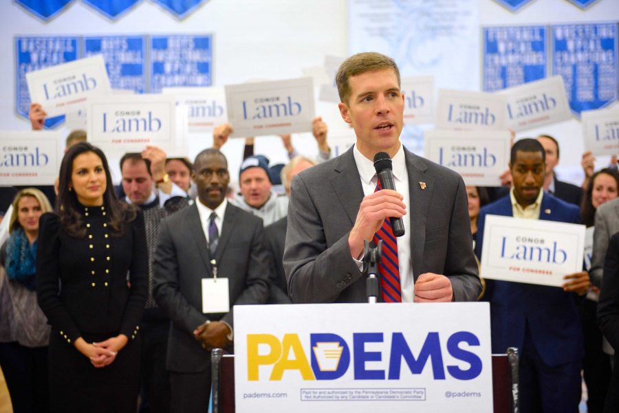 Conor Lamb wins Democrat committee vote as nominee in Pennsylvanias 18th congressional district special election.