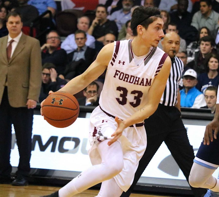 Fordham Men’s Basketball saw its season end at the hands of George Washington in the Atlantic 10 Tournament. (Julia Comerford/The Fordham Ram)