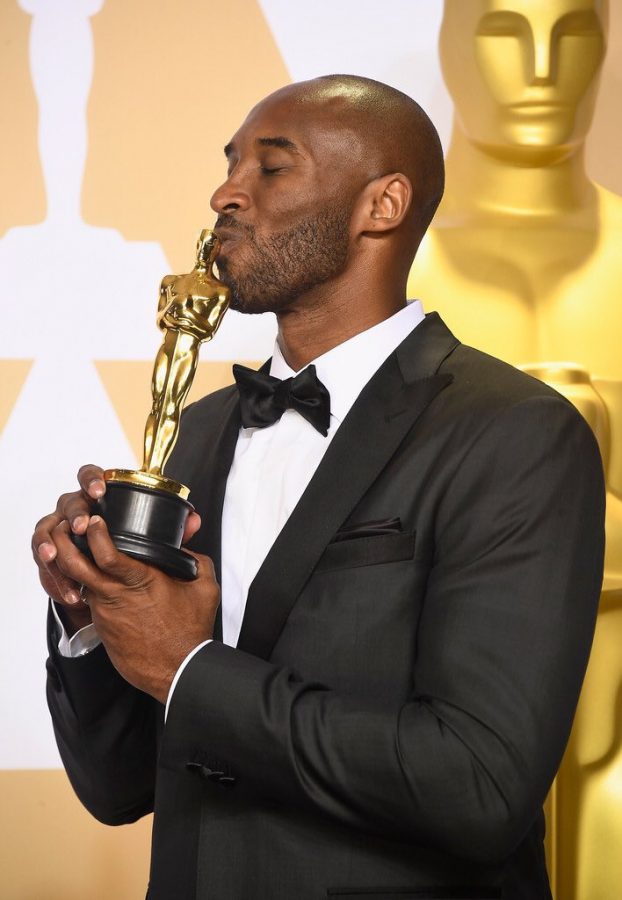 Kobe Bryant took home the Academy Award for best animated short film at Sundays Oscars (Courtesy of Twitter).