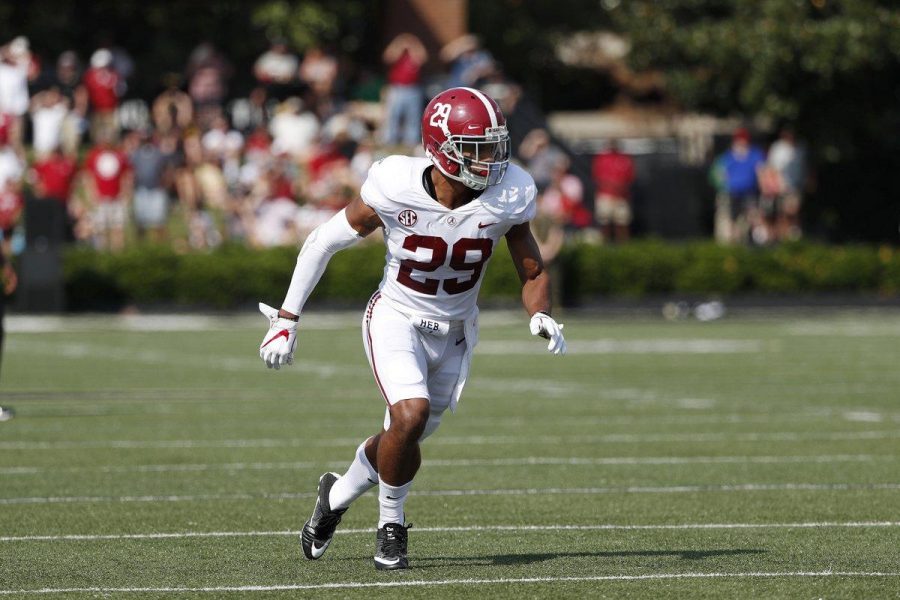 Minkah Fitzpatrick of the Alabama Crimson Tide is one of the NFL Drafts top prospects (Courtesy of Twitter).