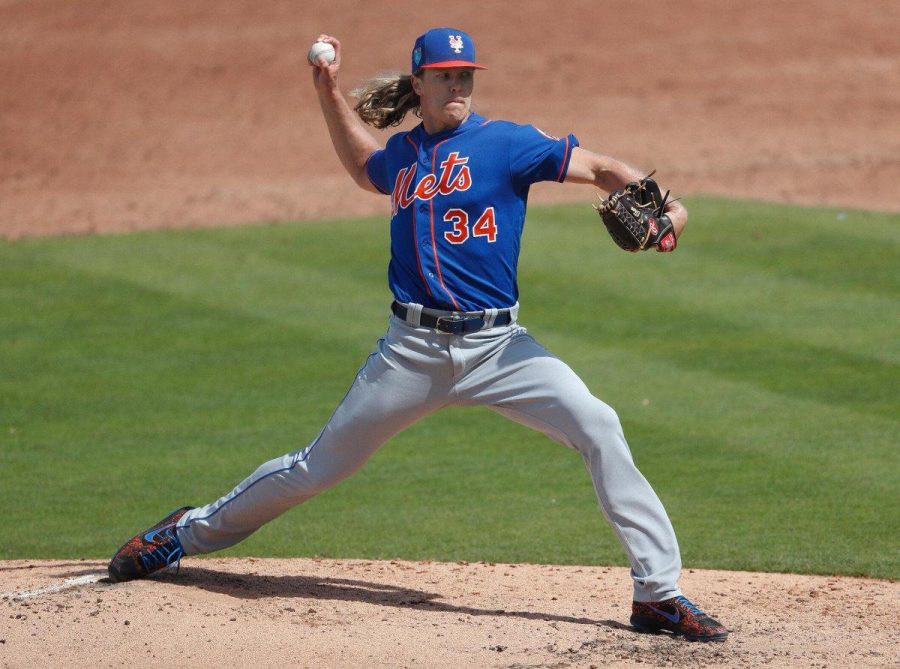 Noah Syndergaards health is a big variable for the Mets (Courtesy of Twitter).