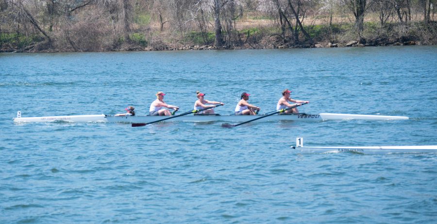 The Rams on the water at the Kerr Cup in Philadelphia. (Andrea Garcia/The Fordham)