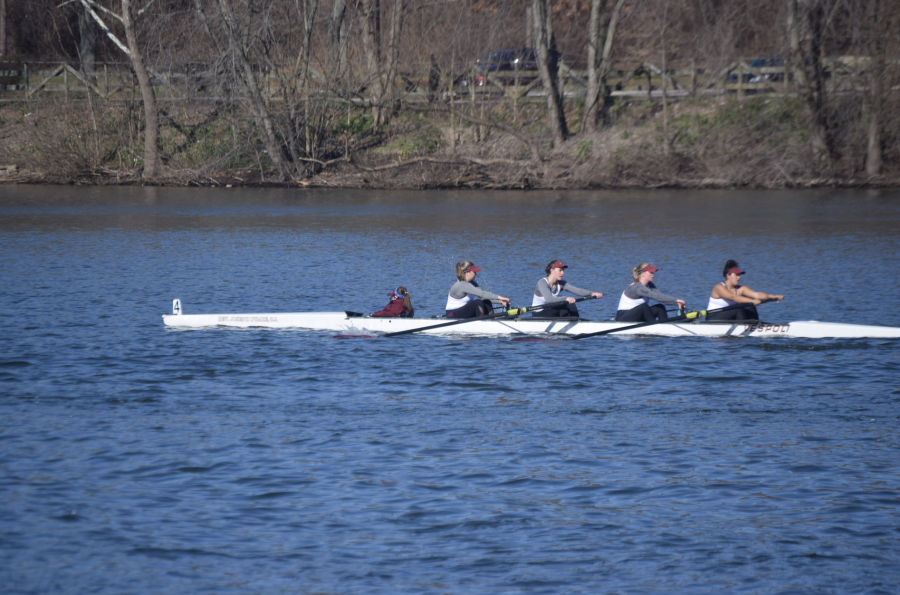 The Varsity 4+ finished sixth in their grand final appearance with a time of 9:08.04 (Andrea Garcia/The Fordham Ram).