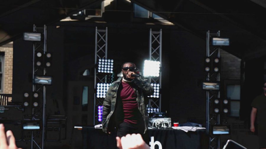 Rapper, singer and songwriter T-Pain performed at Martys Lawn for Spring Weekend (Mahlon Hanifin/The Fordham Ram).