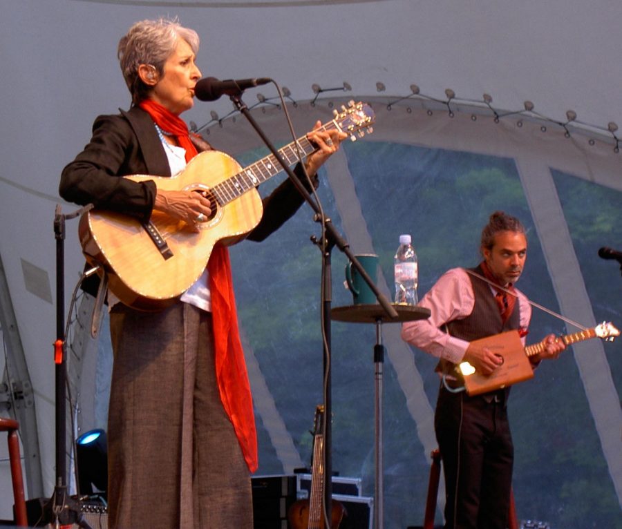 A Rock and Roll Hall of Fame inductee, Joan Baez has recorded over 20 albums since 1959’s Folksingers ‘Round Harvard Square. (Courtesy of Wikimedia)