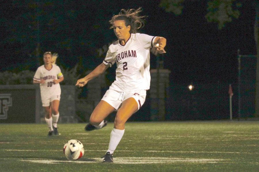 Fordham Women’s Soccer followed up its victory over Richmond with a blowout against George Washington (Julia Comerford/The Fordham Ram).
