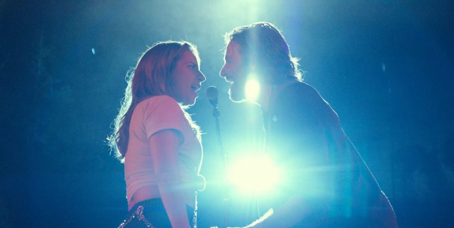 Lady Gaga (left) and Bradley Cooper (right) star in A Star is Born. (Courtesy of Facebook)