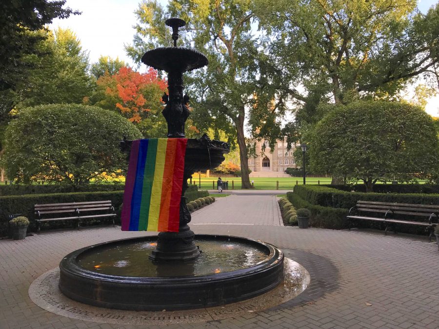 On Spirit Day 2018, Oct. 19, students at both campuses will wear purple to support LGBTQ youth (Kevin Stoltenborg/The Fordham Ram).