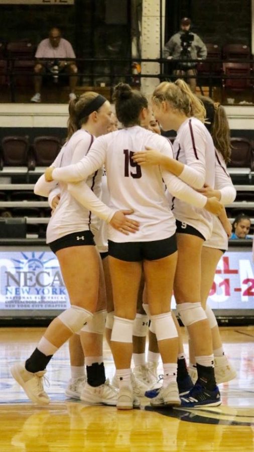 Due to renovations, Fordham Volleyball will be forced to play on the road for the first month of the season. (Julia Comerford/The Fordham Ram)