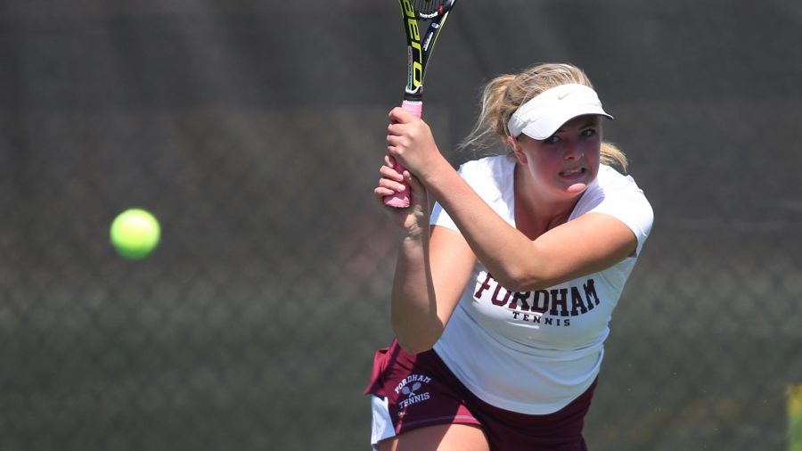 Sophomore Arina Taluyenko and senior Whitney Weisberg starred for the Fordham Womens Tennis at West Point (Courtesy of Fordham Athletics)