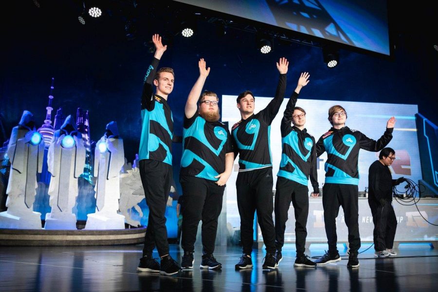 Cloud9 competing in the League of Legends World Championship. (Courtesy of Twitter)