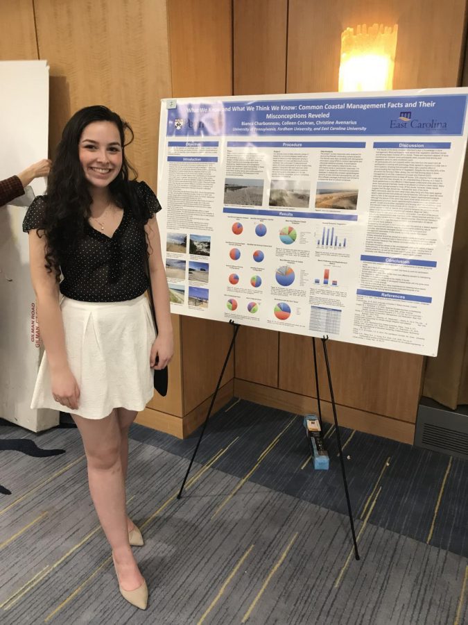 Colleen Cochran, FCRH 21, researches coastal management and climate change (Courtesy of Colleen Cochran).