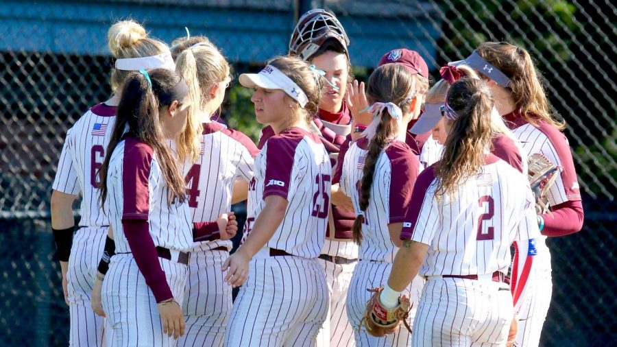 Molly Roark and Madie Auginbaugh were the stars of Fordham Softball’s opening weekend. (Courtesy of Fordham Athletics)