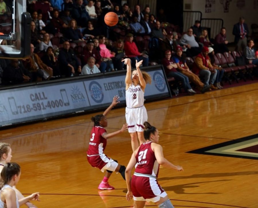 Lauren+Holden%2C+Fordhams+all-time+minutes+leader%2C+has+left+everything+on+the+floor+in+her+four+years+in+the+Bronx.+%28Courtesy+of+Fordham+Athletics%29
