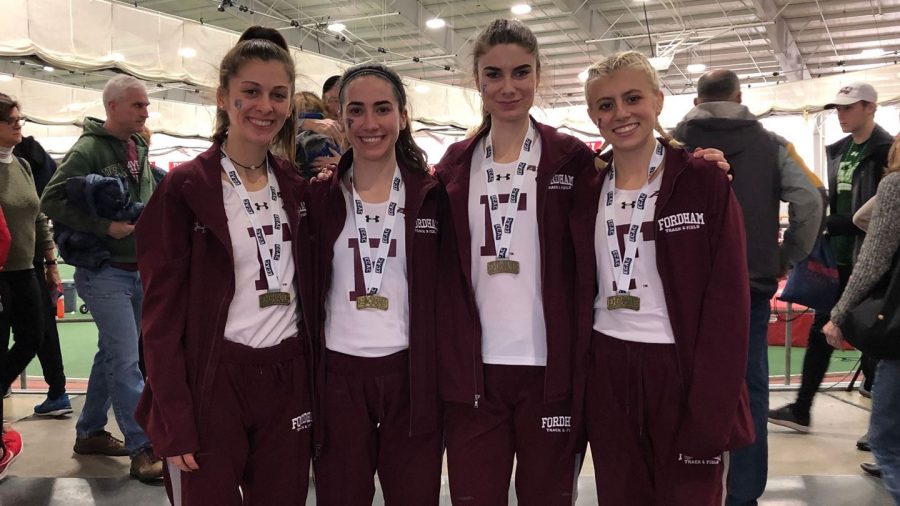 The Fordham Indoor Track season concluded this past weekend in Boston. (Courtesy of Fordham Athletics)