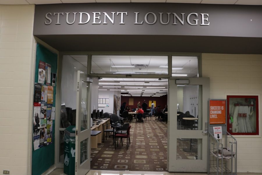 The commuter student lounge, which is now known as the student lounge is in the basement of McGinley. (Julia Comerford/ The Fordham Ram)