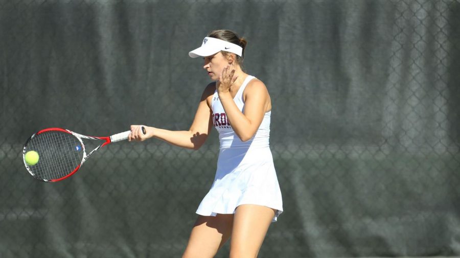 Fordham Women’s Tennis had an up-and-down week this past week. (Courtesy of Fordham Athletics)