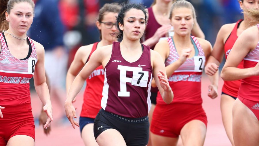 Fordham Track is performing at its best as the outdoor season winds down. (Courtesy of Fordham Athletics)