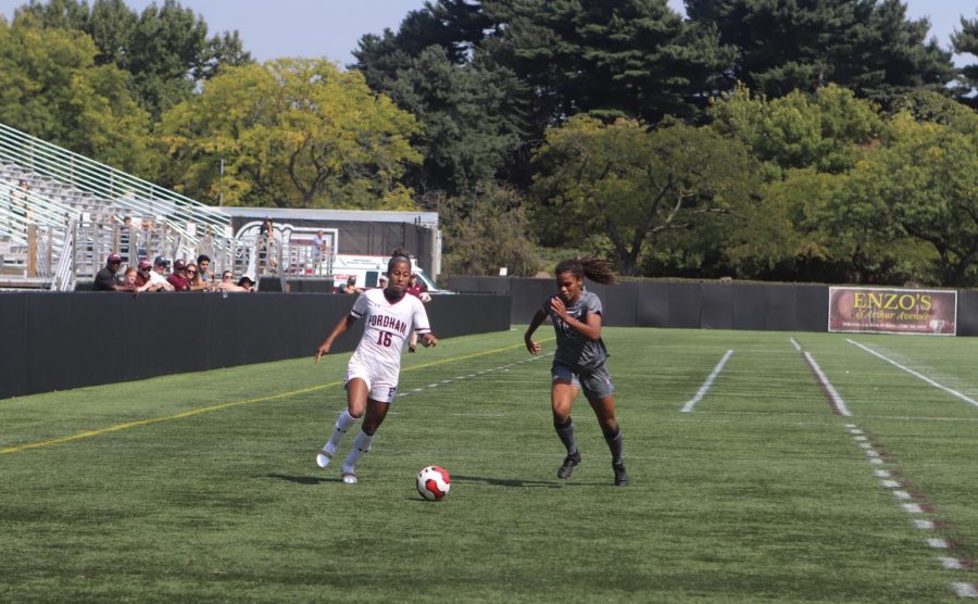 Fordham Mens Soccer lost the latest round in the Battle of the Bronx. (Mackenzie Cranna/The Fordham Ram)