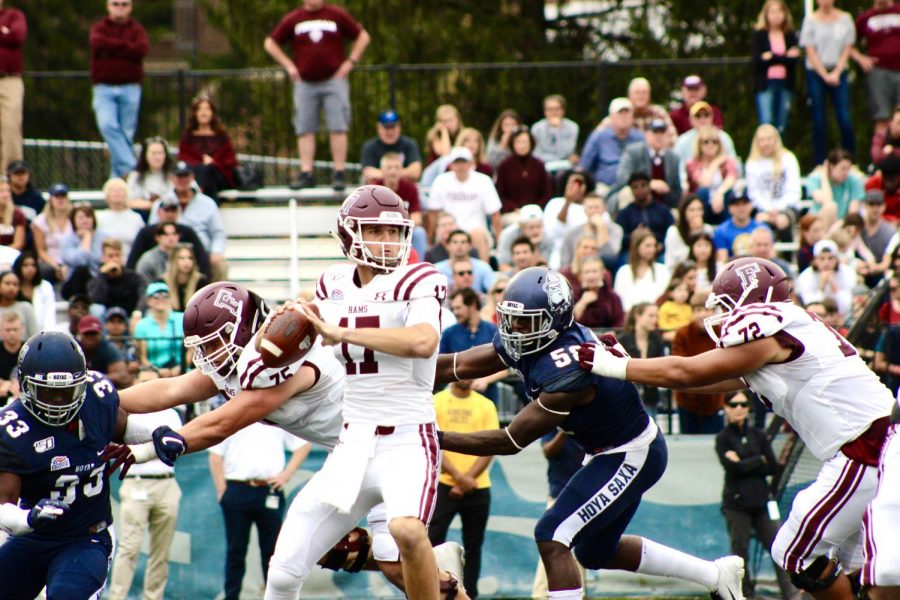 A last-minute drive lifted Fordham to a win over Georgetown on Saturday. (Courtesy of Fordham Athletics)