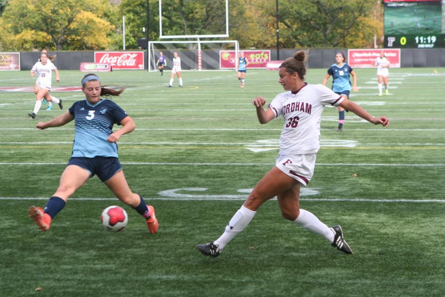Women’s Soccer avoided a disappointing result at home to Rhode Island. (Alex Wolz/The Fordham Ram)