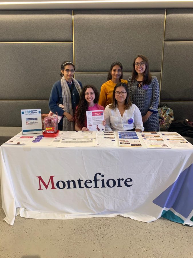 Bronx Oncology Living Daily tabling with students from Hunter College at The Susan G. Komen Metastatic Breast Cancer Conference.