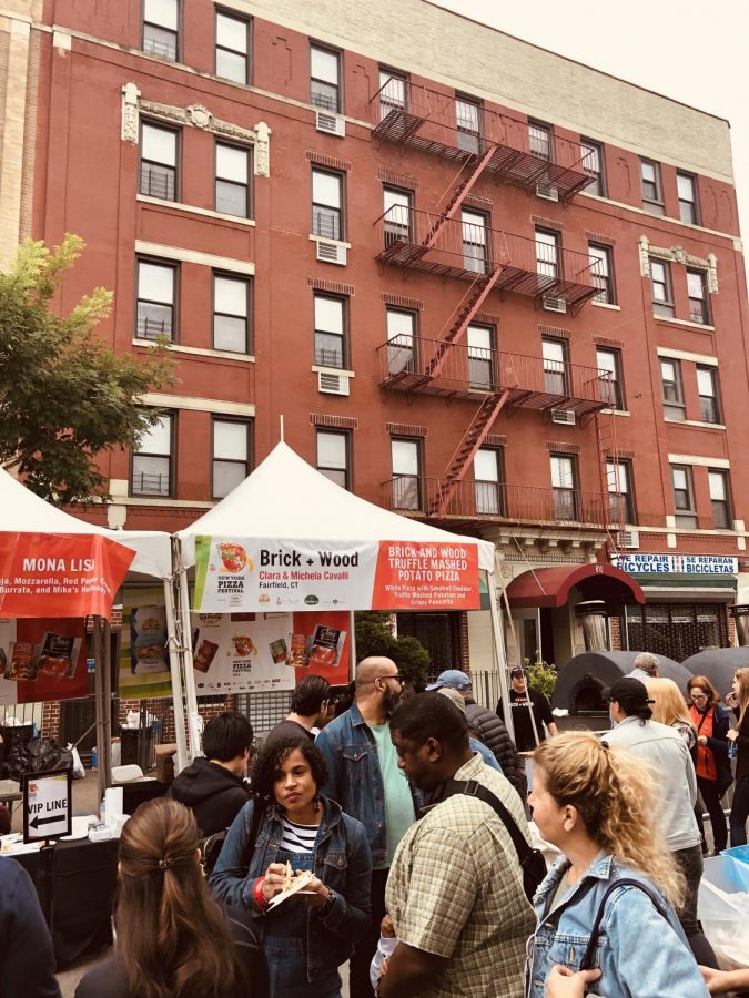 The New York Pizza Festival took place just blocks from Fordham.