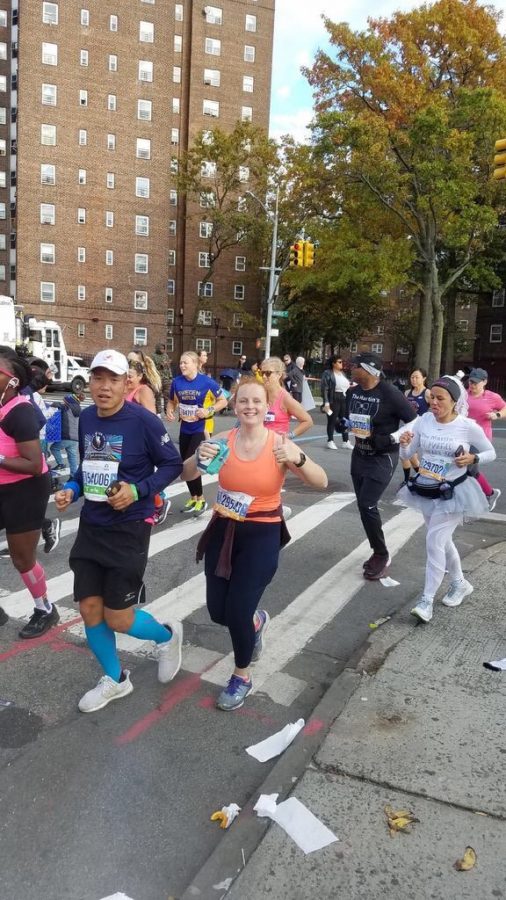 Fiona Danyko, FCRH `20, competes the NYC marathon for the second year. (Coutesy of Fiona Danyko)