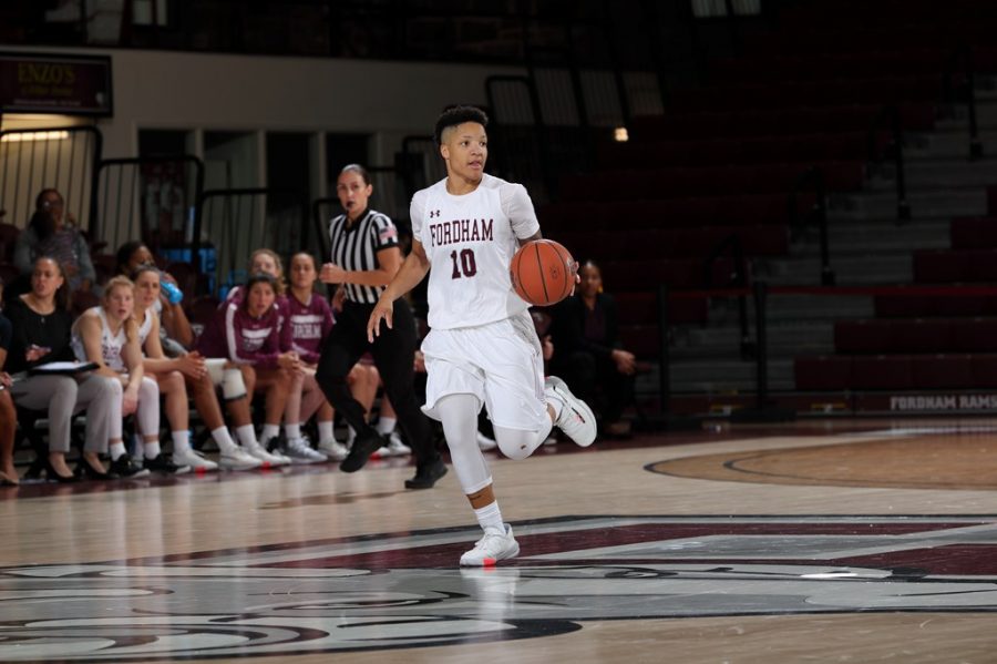 Bre Cavanaugh has become the A-10 leading scorer as the conference schedule intensifies. (Courtesy of Fordham Athletics)