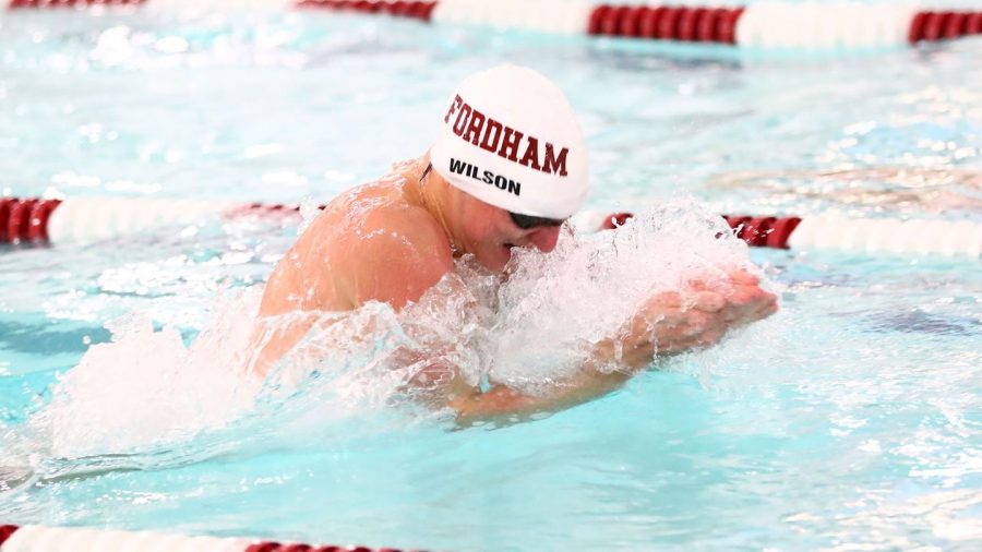 Patrick Wilson (above) had a record-breaking week. (Courtesy of Fordham Athletics)