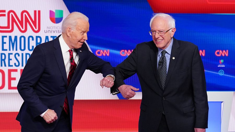 Senator Bernie Sanders faced off against frontrunner former Vice President Joe Biden. (Courtesy of Twitter)