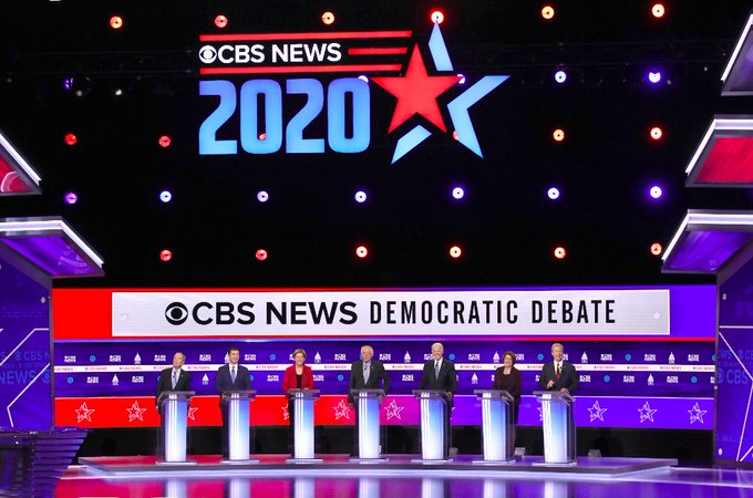 The Democratic Debates have shown heated exchanges between candidates. (Courtesy of Twitter)