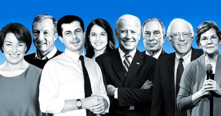 This years pool of Democratic candidates was the most diverse yet. (Courtesy of Twitter)
