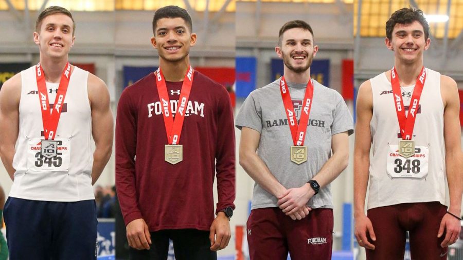 At the Atlantic 10 Championships, Fordham Track & Field took centerstage. (Courtesy of Fordham Athletics)