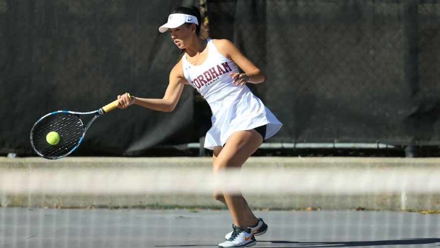 Fordham Womens Tennis had an up-and-down weekend. (Courtesy of Fordham Athletics)