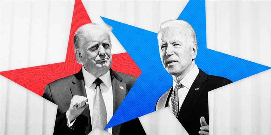 Former Vice President Joe Biden faced President Trump in the first debate on Tuesday. (Courtesy of Twitter)