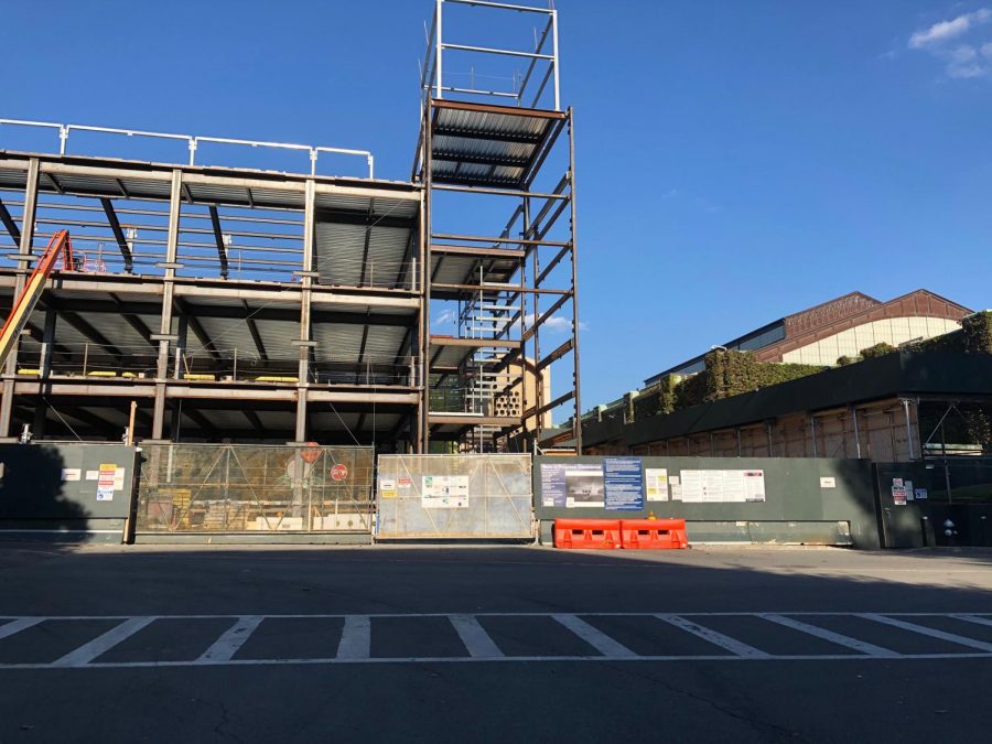 Construction continues at McGinley as the university expects phase one of the project to be completed by August 2021. (Emma Paolini/The Fordham Ram)