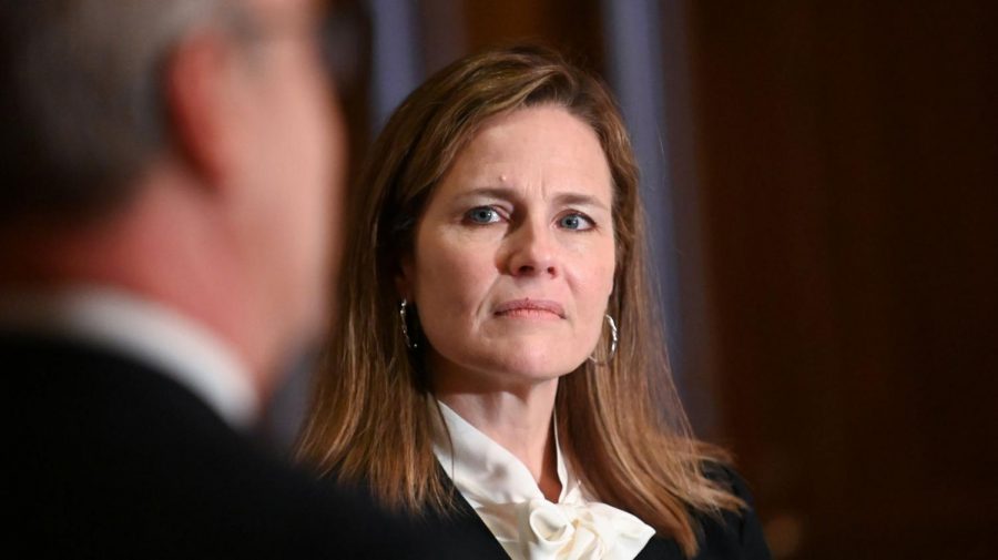 Judge Amy Coney Barrett has been appointed to replace Justice Ruth Bader Ginsburg on the Supreme Court. (Courtesy of Twitter)