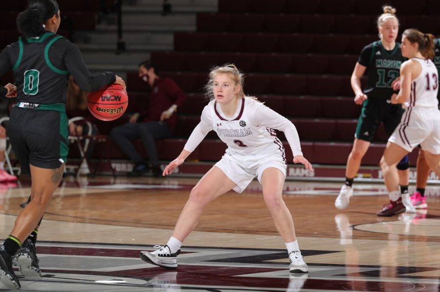 Anna DeWolfe (above) has continued her hot scoring streak into Fordhams first road trip of the season. (Courtesy of Fordham Athletics)