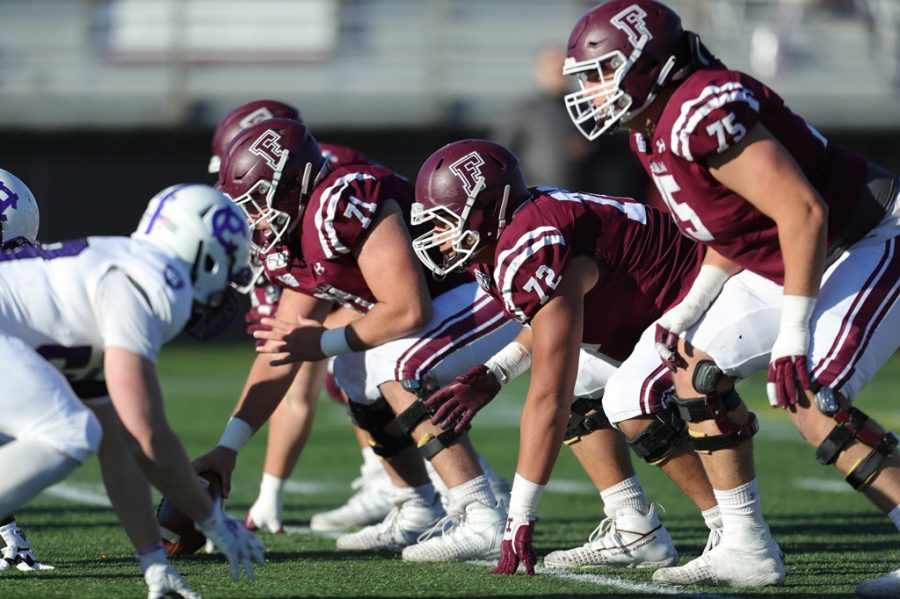 Fordham Football looks forward to setting up at the line of scrimmage again this season. (Courtesy of Fordham Athletics) 