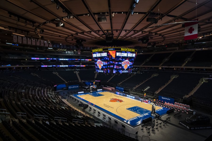 In the coming weeks, fans will be allowed again in many stands across the Tristate Area, with nowhere better to begin than Madison Square Garden. (Courtesy of Twitter)