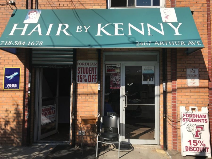 Hair by Kenny is just one of many family-owned businesses on Arthur Avenue. (Courtesy of The Belmont BID)
