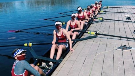 Even with a limited roster on the day, the rowing team received a good sense of where they stand following the scrimmage race against Manhattan.